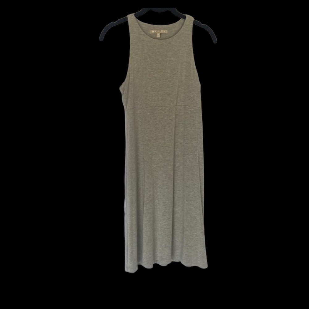 ATHLETA Gray Empire Waist Dress